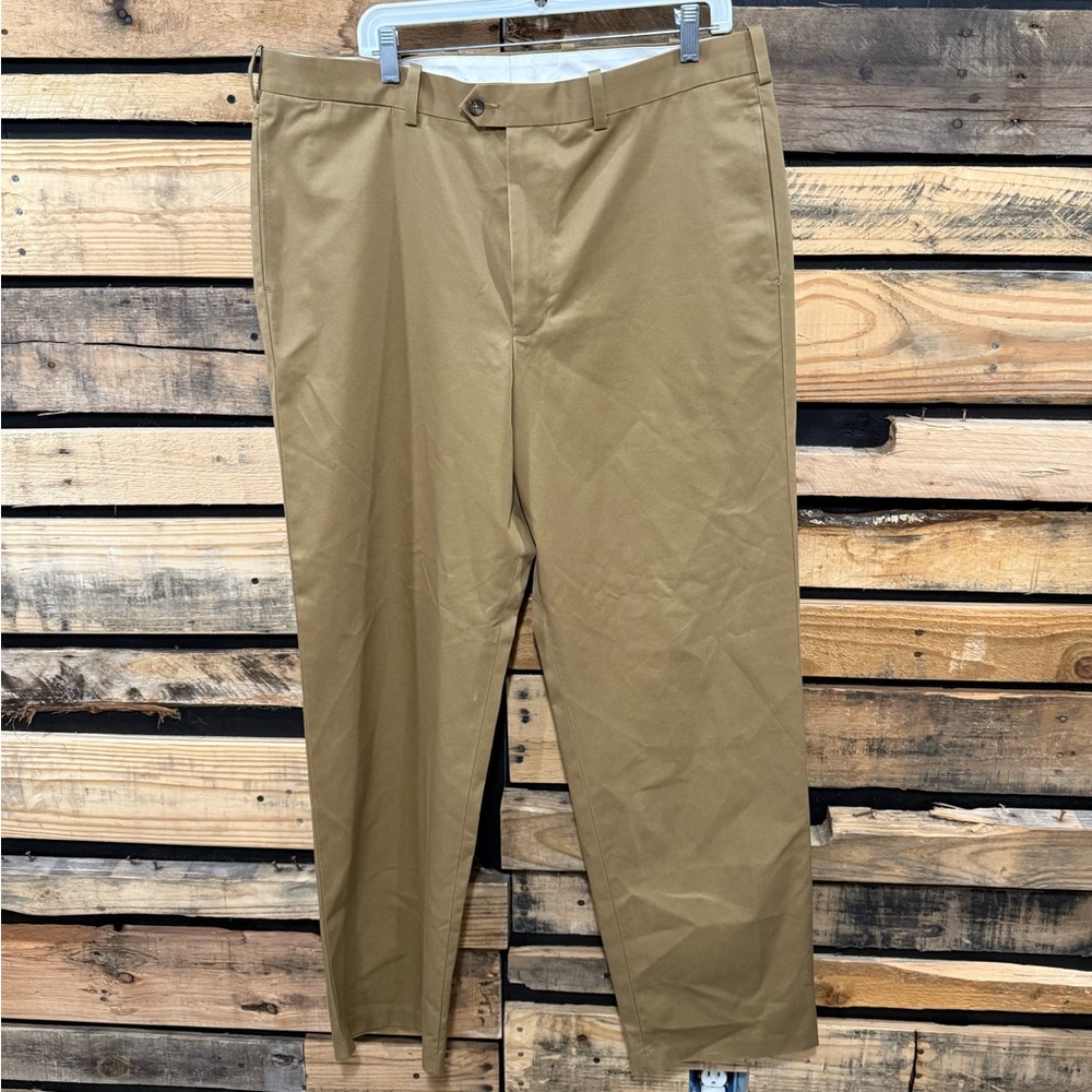 John W. Nordstrom Smartcare Supima Cotton Wrinkle Free Khaki Chino Pants 38X32